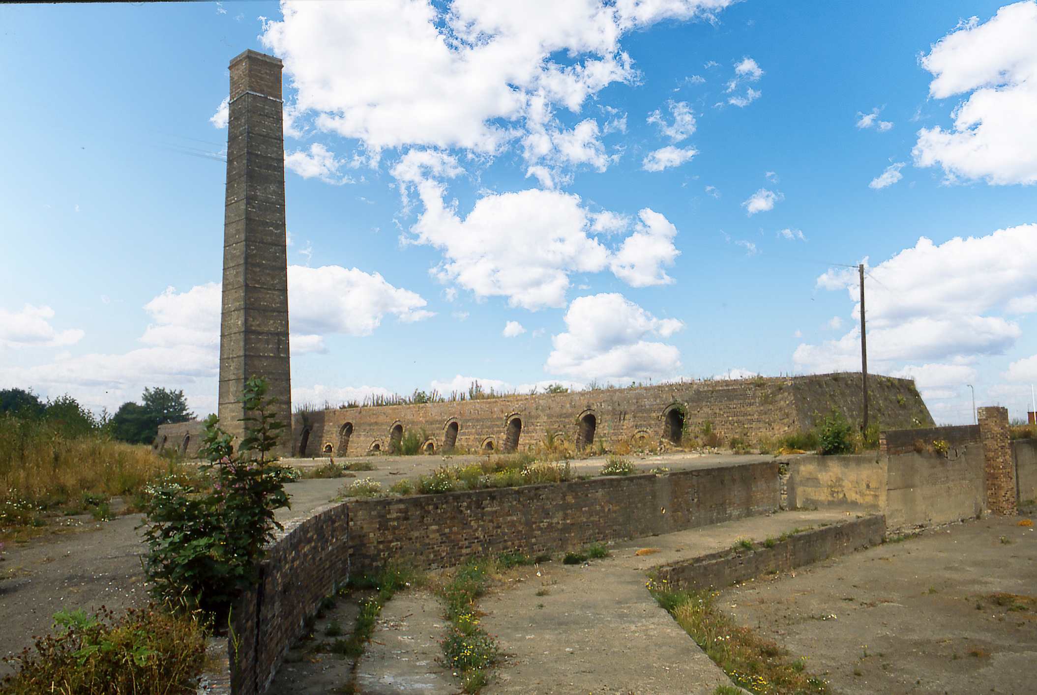 Scotland Hoffman kiln brickworks Preston Grange Aug 1989